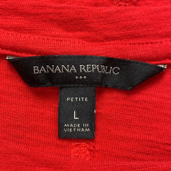 BANANA REPUBLIC Red Dress Size: Large/Petite - Picture 13 of 17